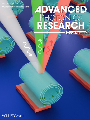 Advanced Photonics Research - 2026 - Bermúdez‐Ureña - Cover Feature  Bioinspired Air‐Gap Self‐Rolled Bragg Reflectors  Adv -1.jpg